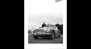 Kunstdruk James Bond - Connery Black and White 40x50cm