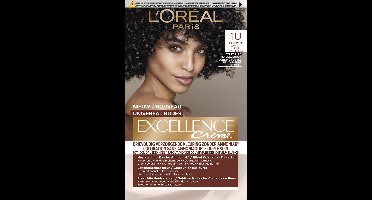 L'Oréal Paris Excellence Universal Nudes 1U - Universeel Zwart - Permanente haarverf