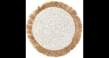 De Water Hyacinth Raffia Placemat - Wit Naturel