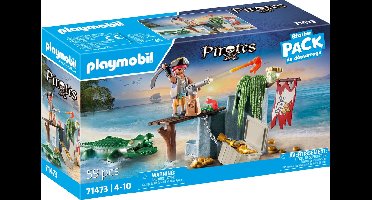 PLAYMOBIL Starter Pack Piraat met alligator - 71473