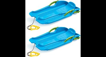 Slee Hornet - 2 stuks - blauw - met rem - 80 cm