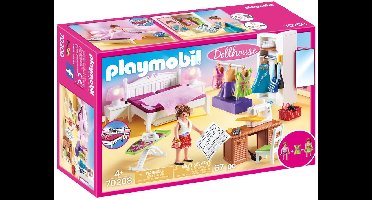 PLAYMOBIL Dollhouse Slaapkamer met mode ontwerphoek - 70208