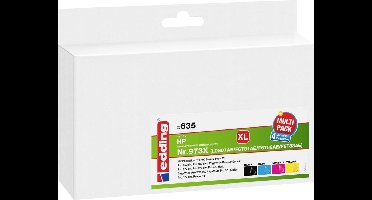 Edding EDD-635 inktcartridge 4 stuk(s) Compatibel Zwart, Cyaan, Magenta, Geel