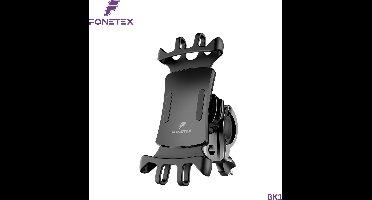 Fonetex Fiets Telefoonhouder: Universele Houder, Complete Set voor Veilig Rijden, Anti-Tril, 360° Rotatie!
