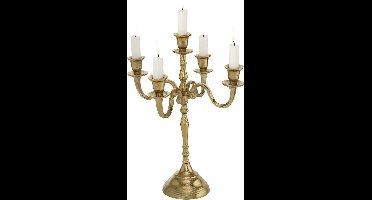 Boltze - 5-armige - Kandelaar - Victoria - 30x40 cm - Aluminium - Goud - Kandelaar