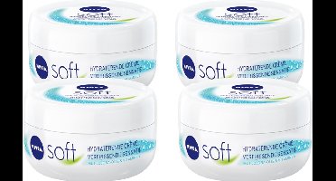 Nivea Crème Soft - Hydraterende Crème - 4 x 200 ml