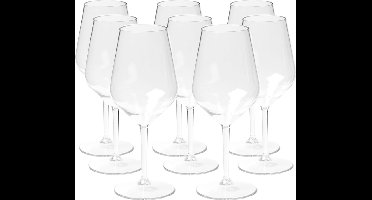 Depa Wijnglas - 48x - transparant - onbreekbaar kunststof - 470 ml - voor rode en witte wijn