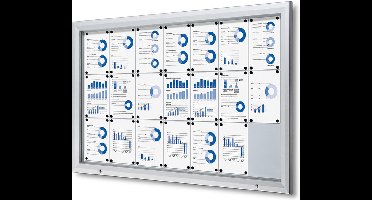 Vergrendelbaar Notitiebord Outdoor SCT met Gasveer 21 X A4 - Syna SCT21XA4PH - Horeca & Professioneel