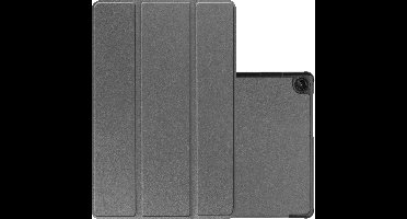 Hoes - Geschikt voor Lenovo Tab M10 (3e / 3rd generatie) - Dun & Stevig - Trifold Bookcase - Hard Cover - Hardcover Book Case - Tablet Hoesje - Grijs