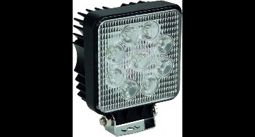 Perel led-schijnwerper, 27 W, 1800 lm, 4250°K, neutraalwit, voor binnen en buiten, montagebeugel roestvrij staal, aluminium, zwart