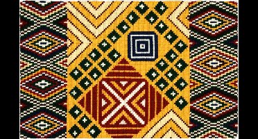 Vervaco - Kruissteektapijt kit - Etnisch motief II - PN-0150463 - Borduren - Borduurpakket - Borduurpakket volwassenen - Borduurpakket kind