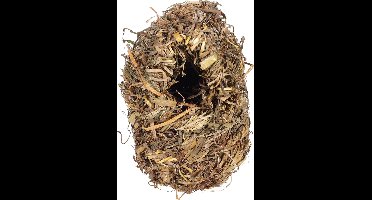 Flamingo Vogelbroednest Exoten Stro - Bruin - 8 x 8 x 12 cm