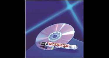 Cd marker edding 8400 rond 0.5-1mm rood | 10 stuks