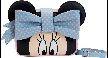 Disney Loungefly Crossbody Bag Minnie Pastel Color Dots