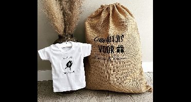 KLEINE FRUM | Mijn eerste Sinterklaas | mijter | zwart | Sint en Piet | strijk applicatie | Handmade | bedrukken | diy