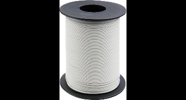 Donau Elektronik 105-5-100 Schakeldraad 1 x 0.20 mm² Wit 100 m