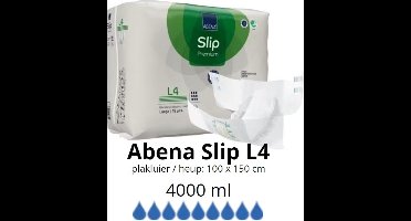 ABENA Incontinentie Slip Premium L4 - Eendelig Verband ter Bescherming van Zwaar Urineverlies en (Dunne) Ontlasting - Perfecte Aansluiting door Flexibele Sluitstrips - 18 Stuks