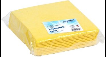 Werkdoek cleaninq non-woven 38x40cm geel | 20 stuks
