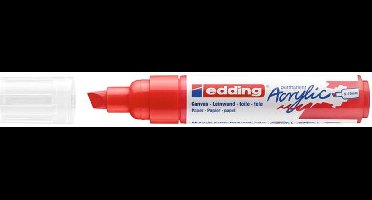 Acrylmarker edding e-5000 breed verkeersrood | 5 stuks
