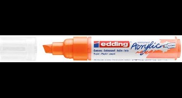 Acrylmarker edding e-5000 breed neon oranje | 1 stuk | 5 stuks