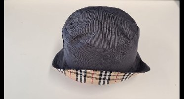 New Age Devi - "- Bucket Hat - Vissershoedje - Donker Grijs {met Ruitjes}"