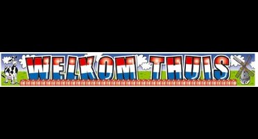 Welkom thuis banner XL - 5 x 10 meter - Hollands thema - gevelvlag