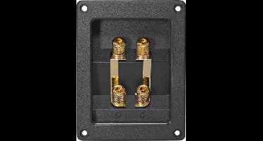 Dynavox Luidspreker Aansluiting - verguld - 120x90mm