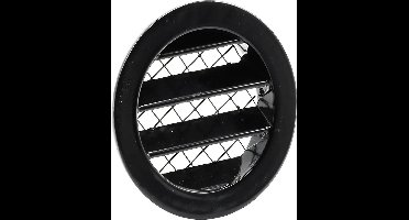 Nedco Rond schoepenrooster - Aluminium - Ø 125 mm - Zwart - Voor betere luchtafvoer