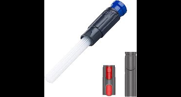 Set van 3 Stofzuigeraccessoires met dunne flexibele zuigbuizen - Universele stofzuigerborstel, reinigingsaccessoire voor stofzuiger, voorkomt het opzuigen van kleine voorwerpen