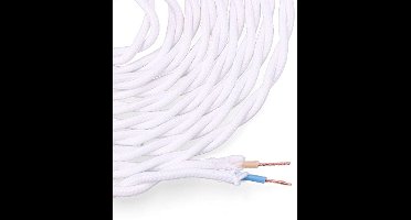 Kabel EDM 2 x 0,75 mm Wit 5 m