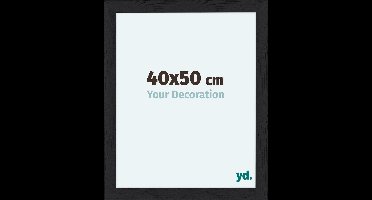 Your Decoration - Fotolijst 40x50 cm - MDF - Zwart Houtnerf - Como