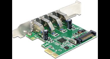 Delock 4 USB PCIe - Card
