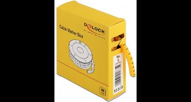 Kabelmarkeringskist, nr. 5, geel, 500 stuks