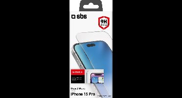 SBS Screenprotector geschikt voor Apple iPhone 15 Pro Glazen | SBS Guard Screenprotector - Case Friendly