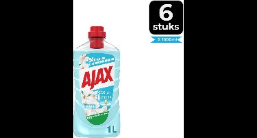 Ajax Allesreiniger Fete de Fleur Jasmijn 1 liter - Voordeelverpakking 6 stuks