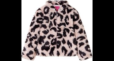 vidaXL - Kinderjas - 116 - kunstvacht - lichtroze