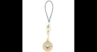 Guess Heart Diamond Charm Hangertje met Rhinestones - Goud