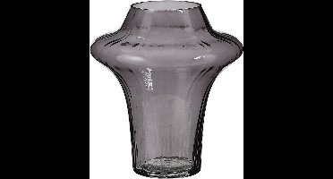 MICA DECORATIONS SAMANTA VAAS GLAS GRIJS - H20XD18CM