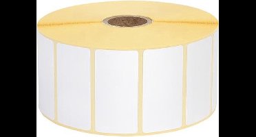 4 x Zebra labeletiket 880199-025D - 51x25mm - wit - 25mm - permanent