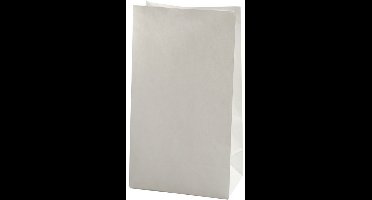 Creotime Papieren zakken, afm 15x9x27 cm, wit, 100 stuks