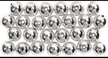 CC Wax Kralen 8 mm Zilver 50 stuks