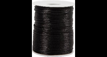 CC Satijnkoord 2 mm Zwart 50 m