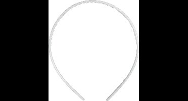 CC Plastic Haarbanden 8 mm Wit 5 stuks