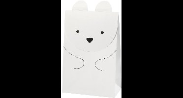 Creativ Company Papieren Zakken 6x12x18 cm IJsbeer 6 stuks