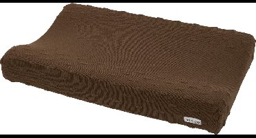 Meyco Baby Knots aankleedkussenhoes - chocolate - 50x70cm