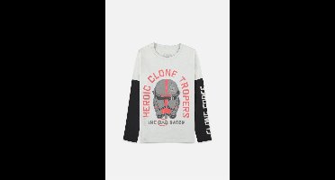 Star Wars - The Bad Batch - Hunter Kinder Longsleeve shirt - Kids 110 - Grijs