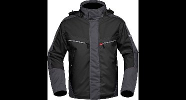 HAVEP 50171 Parka Zwart/charcoal grijs L