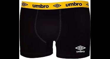 Umbro boxershort heren - mannen  onderbroek - perfecte pasvorm - Medium - gele elastiek