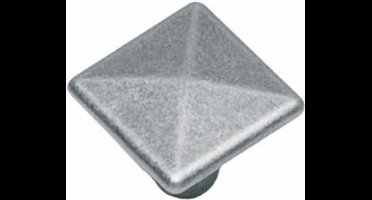 Intersteel Meubelknop vierkant 26 mm oud grijs