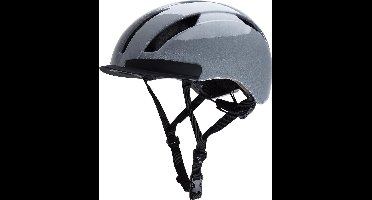 AGU Urban Pedelec Fietshelm Hivis - Grijze - S/M - 360 graden zichtbaarheid